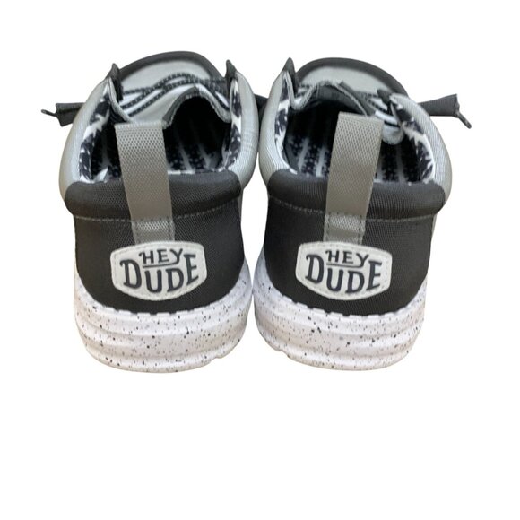 NEW Hey Dude Mens Wally Nylon Mens Loafer Shoes Size 9 Grey‎ Shoe - Picture 6 of 15